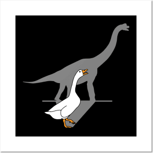 Brachiosaurus Goose Posters and Art